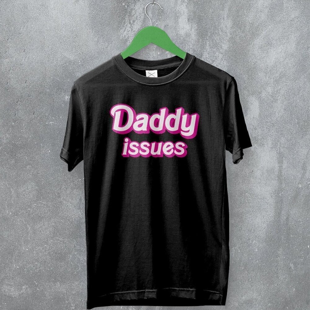 Y2K Daddy Issues Cute Baby Girl Trendy Humor Quote Girly Graphic T-Shirt .